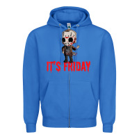 True Royal Funny Friday 13th Funny Halloween Horror Zipper Hoodie - lanVoArt