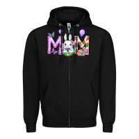 Black easter day mom Zipper Hoodie - CowhideDigitalArt