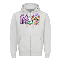 Dove Grey easter day mom Zipper Hoodie - CowhideDigitalArt