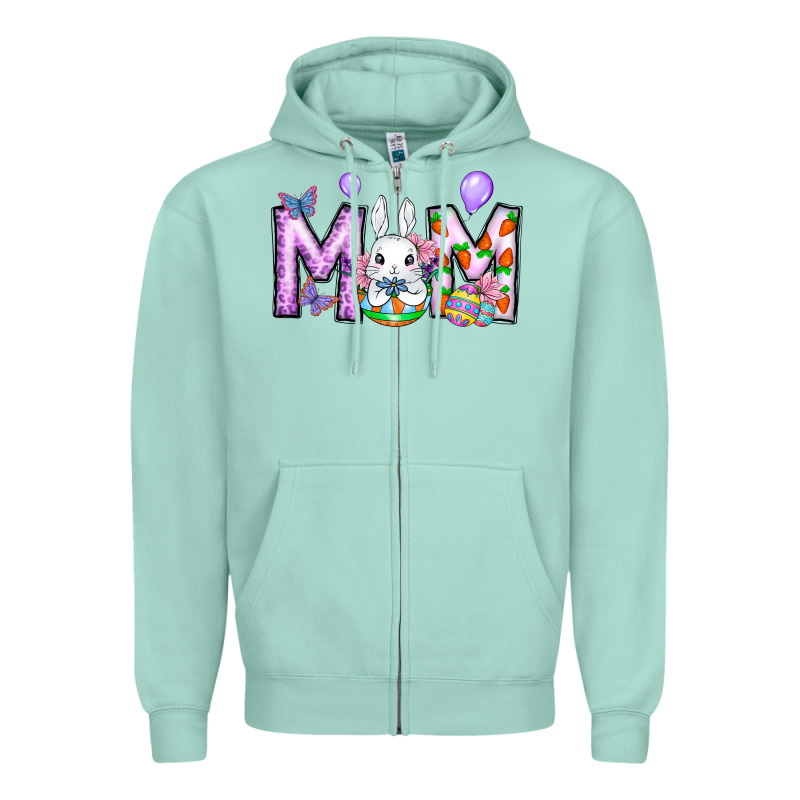 Easter Day Mom Zipper Hoodie by CowhideDigitalArt | Teevron