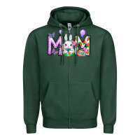 Sports Green easter day mom Zipper Hoodie - CowhideDigitalArt