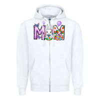 White easter day mom Zipper Hoodie - CowhideDigitalArt