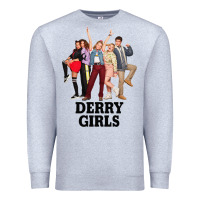 Heather Grey Lover Gifts Derry Girls Gift For Movie Fans Premium Sweatshirt - lanVoArt