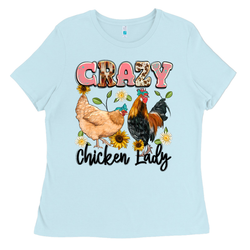 Crazy Chicken Lady Ladies Tee by Artiststas | Teevron