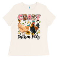 Bone crazy chicken lady Ladies Tee - Artiststas