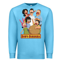 Ocean Blue bobs family portrait Premium Sweatshirt - lanVoArt