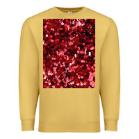 Antique Gold red glitter party sequins Premium Sweatshirt - lanVoArt