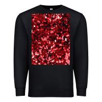 Black red glitter party sequins Premium Sweatshirt - lanVoArt