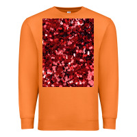 Carrot red glitter party sequins Premium Sweatshirt - lanVoArt