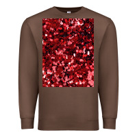 Chestnut red glitter party sequins Premium Sweatshirt - lanVoArt