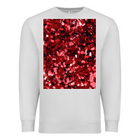 Dove Grey red glitter party sequins Premium Sweatshirt - lanVoArt