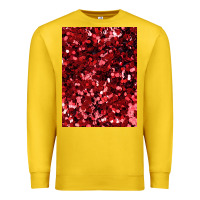 Lemon red glitter party sequins Premium Sweatshirt - lanVoArt