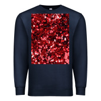 Navy red glitter party sequins Premium Sweatshirt - lanVoArt