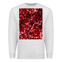 Oatmeal Heather red glitter party sequins Premium Sweatshirt - lanVoArt