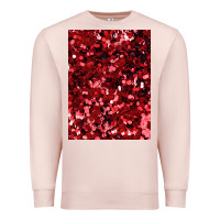 Pale Pink red glitter party sequins Premium Sweatshirt - lanVoArt