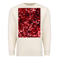 Sandshell red glitter party sequins Premium Sweatshirt - lanVoArt