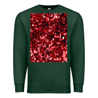 Sports Green red glitter party sequins Premium Sweatshirt - lanVoArt