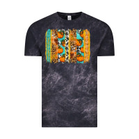 Cloud Black Fall Pumpkin brushstrokes Vintage Tee - NancyCooperArtShop