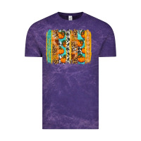 Cloud Purple Fall Pumpkin brushstrokes Vintage Tee - NancyCooperArtShop