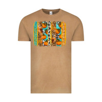 Vintage Camel Fall Pumpkin brushstrokes Vintage Tee - NancyCooperArtShop