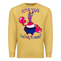 Antique Gold Funny Men Are You Feeling It Now Mr Krabs Gifts For Music Fans 1 Premium Sweatshirt - lanVoArt