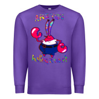 Purple Funny Men Are You Feeling It Now Mr Krabs Gifts For Music Fans 1 Premium Sweatshirt - lanVoArt