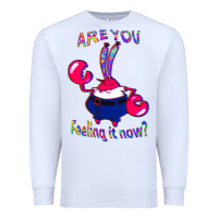 White Funny Men Are You Feeling It Now Mr Krabs Gifts For Music Fans 1 Premium Sweatshirt - lanVoArt