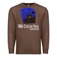 Chestnut 1886 Crescent Hotel Eureka Springs Arkansas USA Halloween Haunted Bat  Premium Sweatshirt - lanVoArt