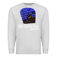 Dove Grey 1886 Crescent Hotel Eureka Springs Arkansas USA Halloween Haunted Bat  Premium Sweatshirt - lanVoArt
