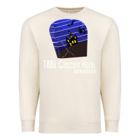 Sandshell 1886 Crescent Hotel Eureka Springs Arkansas USA Halloween Haunted Bat  Premium Sweatshirt - lanVoArt