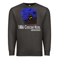 Smoke 1886 Crescent Hotel Eureka Springs Arkansas USA Halloween Haunted Bat  Premium Sweatshirt - lanVoArt