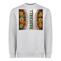 Heather Grey baseball with sunflower and gemstone tumbler Heavyweight Sweatshirt - BundleAndBundleShop