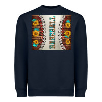 Navy baseball with sunflower and gemstone tumbler Heavyweight Sweatshirt - BundleAndBundleShop