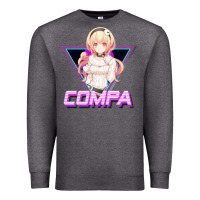 Charcoal Heather hyperdimension neptunia (compa aesthetic) Premium Sweatshirt - lanVoArt