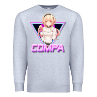 Heather Grey hyperdimension neptunia (compa aesthetic) Premium Sweatshirt - lanVoArt