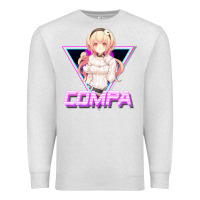 Oatmeal Heather hyperdimension neptunia (compa aesthetic) Premium Sweatshirt - lanVoArt