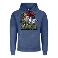 Vintage Denim Red white rawr 4th of july Vintage Hoodie - HowdyJamesFarm