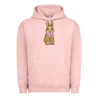 Pigment Salmon easter rabbit pink flowers Urban Hoodie - BarkalooDesign