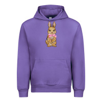 Tulip easter rabbit pink flowers Urban Hoodie - BarkalooDesign