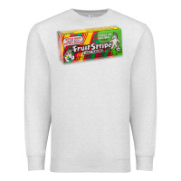 Oatmeal Heather old school fruit stripe gum Premium Sweatshirt - lanVoArt