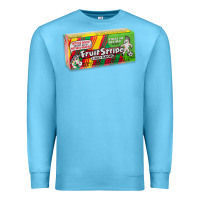 Ocean Blue old school fruit stripe gum Premium Sweatshirt - lanVoArt