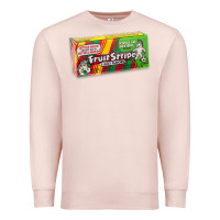 Pale Pink old school fruit stripe gum Premium Sweatshirt - lanVoArt