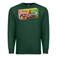 Sports Green old school fruit stripe gum Premium Sweatshirt - lanVoArt