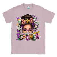 Lilac mardi gras teacher caucasian messy bun Classic Tee - texasbilliewilder