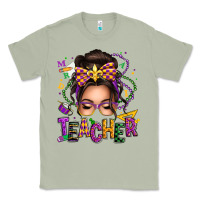 Matcha mardi gras teacher caucasian messy bun Classic Tee - texasbilliewilder
