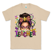 Mushroom mardi gras teacher caucasian messy bun Classic Tee - texasbilliewilder