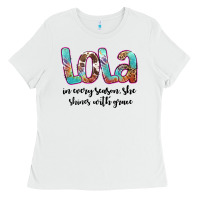 White lola Ladies Tee - Artiststas