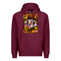 Burgundy tarot cards Premium Hoodie - BundleAndBundleShop