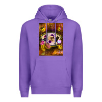 Purple tarot cards Premium Hoodie - BundleAndBundleShop