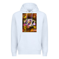 White tarot cards Premium Hoodie - BundleAndBundleShop